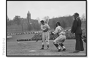 Williams First Turn At Bat - Holy Cross